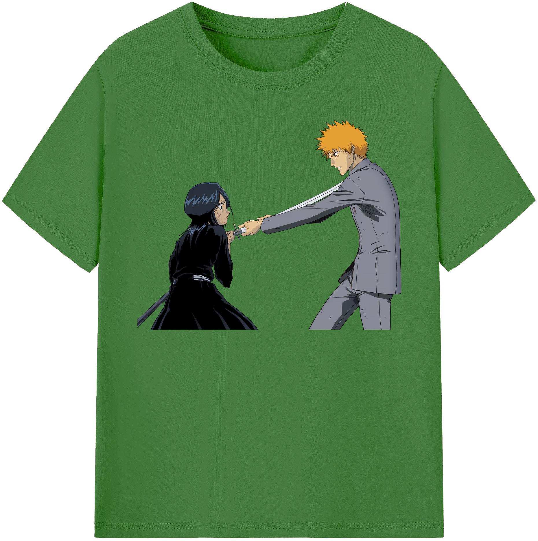 （画像用） ブリーチ 朽木ルキア BLEACH Kuchiki Rukia レディースカジュアルプリントTシャツ（綿100％）